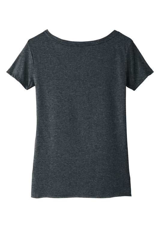 Rear View of AntqDenim Next Level Apparel Women's Festival Scoop Neck Tee. NL5030