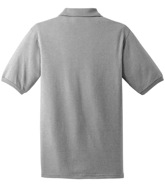 Rear View of Ash Jerzees Dri-Power Sport Shirt. 437M