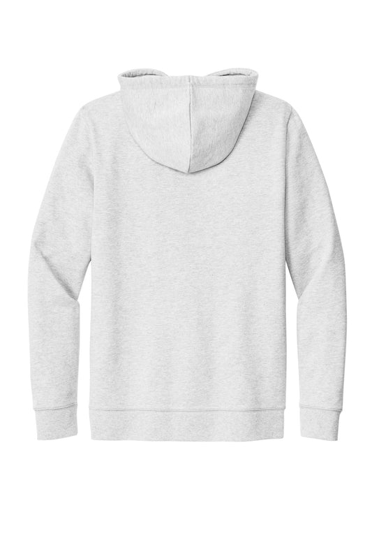 Rear View of Ash New Era Comeback Fleece Pullover Hoodie NEA550
