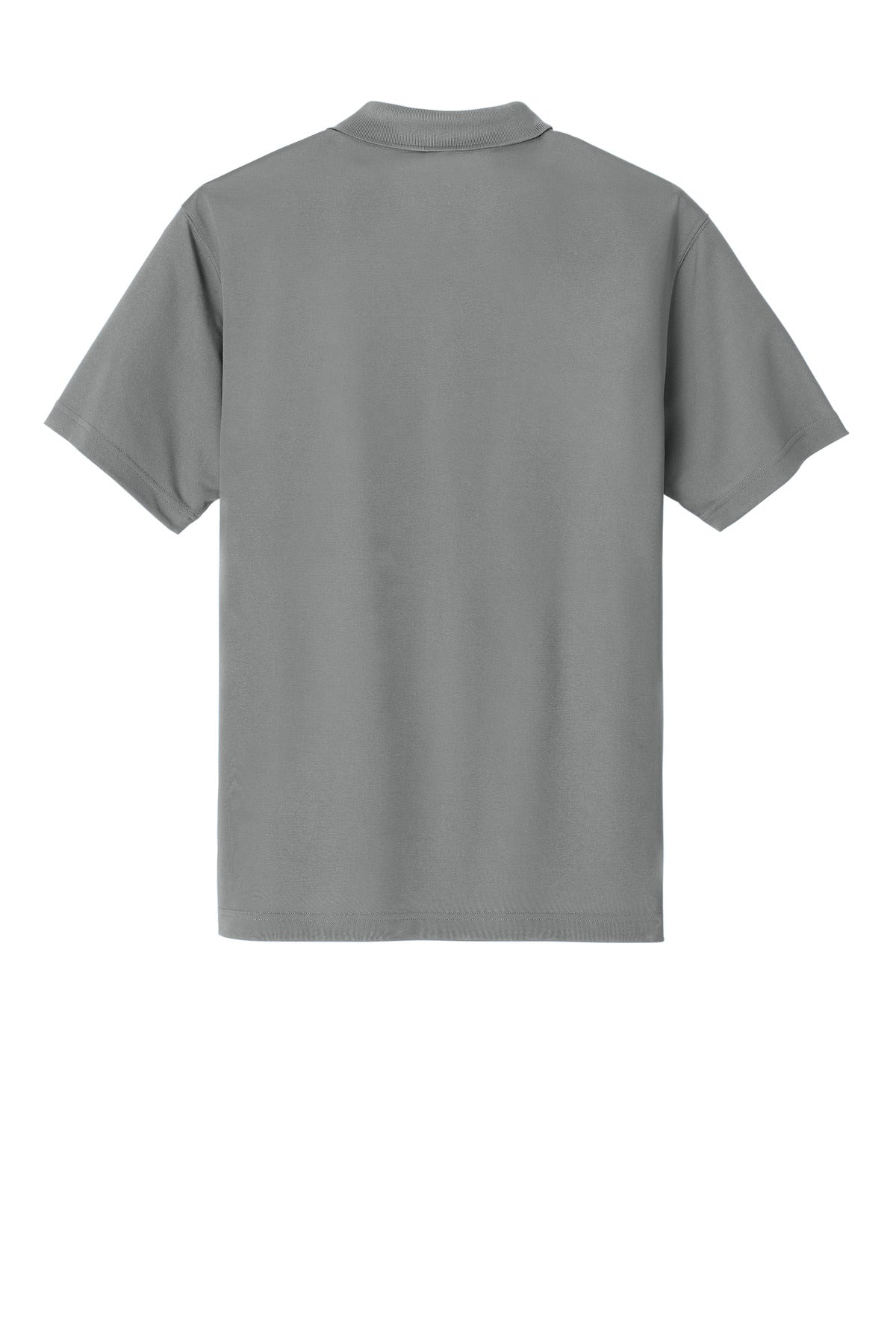 Rear View of AsphaltGry Carhartt Force Snag-Resistant Pocket Polo CT106880
