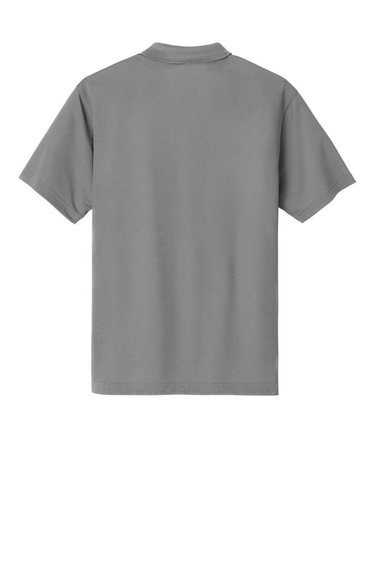 Rear View of AsphaltGry Carhartt Force Snag-Resistant Pocket Polo CT106880