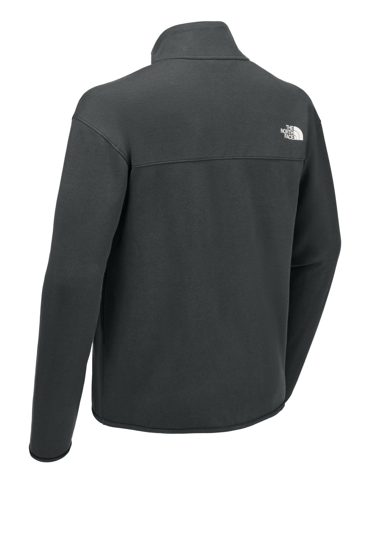 Rear View of AsphaltGry The North Face Double-Knit 1/2-Zip Fleece NF0A8C5G