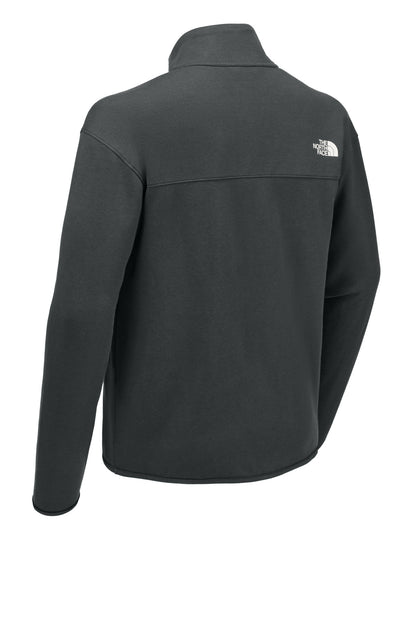 Rear View of AsphaltGry The North Face Double-Knit 1/2-Zip Fleece NF0A8C5G