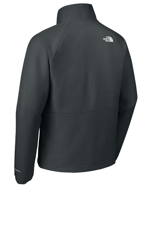 Rear View of AsphGyDkH The North Face Barr Lake Soft Shell Jacket NF0A8BUD
