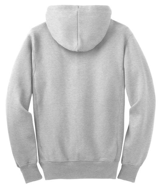 Rear View of Ath Heather Sport-Tek Super Heavyweight Full-Zip Hooded Sweatshirt. F282