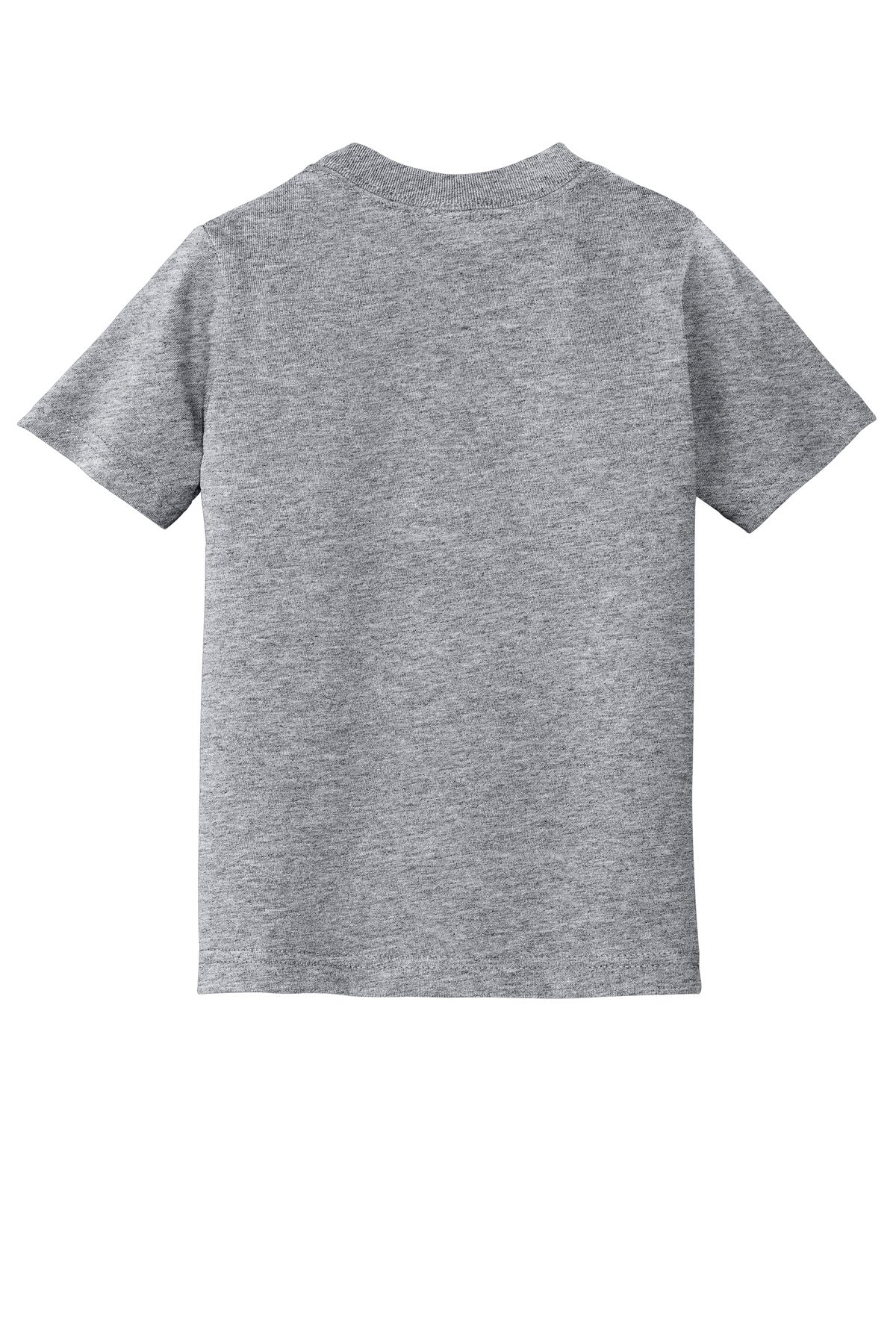 Rear View of Athl Heather Port & Company Toddler Core Cotton Tee. CAR54T