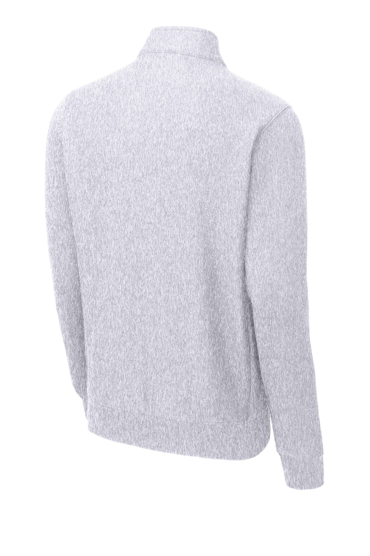 Rear View of Athl Heather Sport-Tek Super Heavyweight Full-Zip Sweatshirt ST284