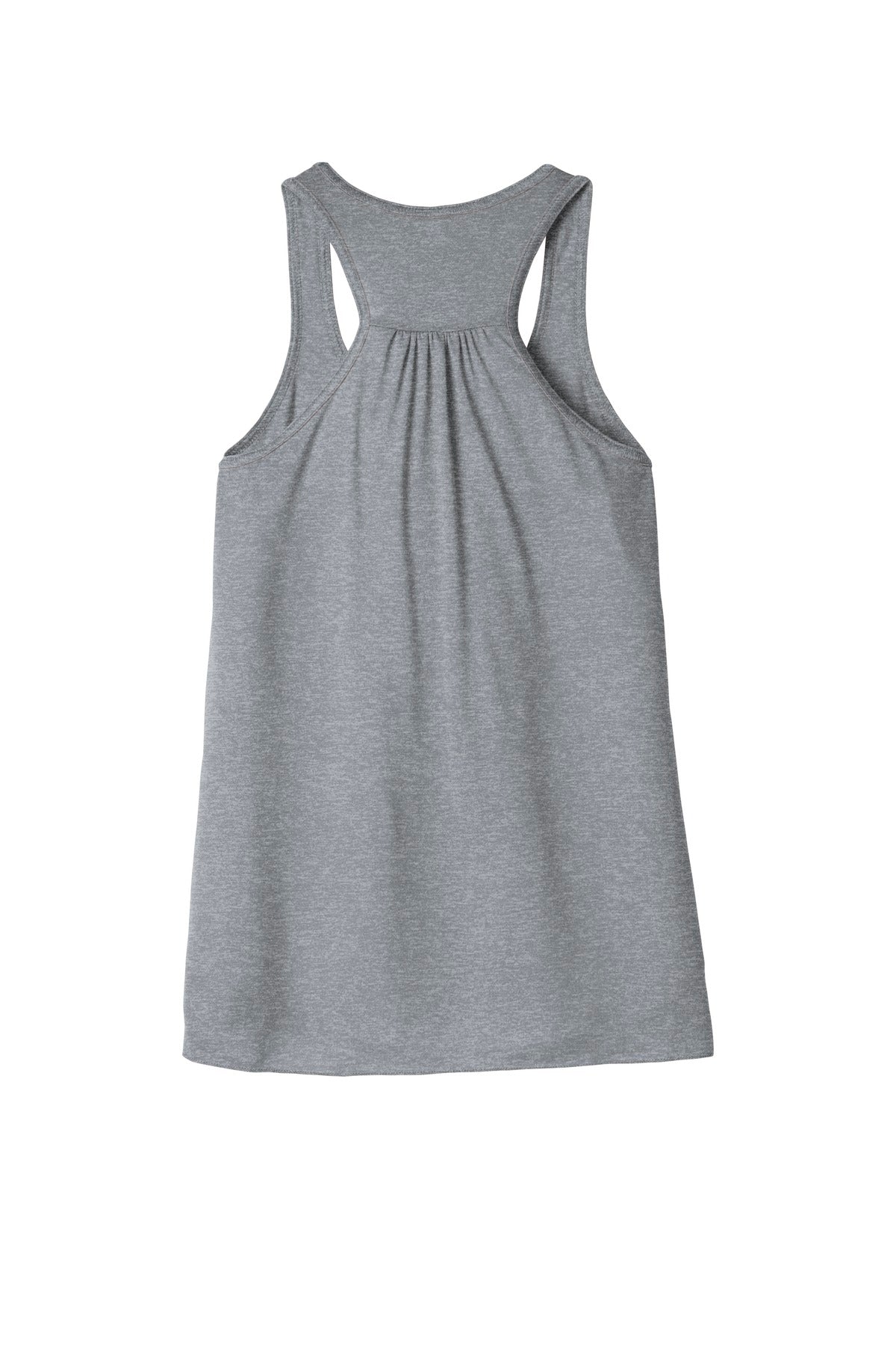 Rear View of Athletic Ht BELLA+CANVAS Women's Flowy Racerback Tank. BC8800