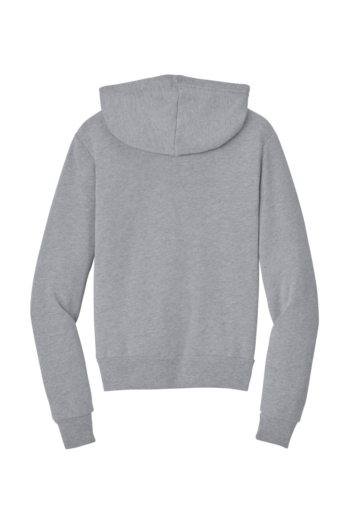Rear View of Athletic Ht BELLA+CANVAS Youth Sponge Fleece Pullover Hoodie BC3719Y