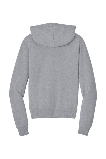 Rear View of Athletic Ht BELLA+CANVAS Youth Sponge Fleece Pullover Hoodie BC3719Y