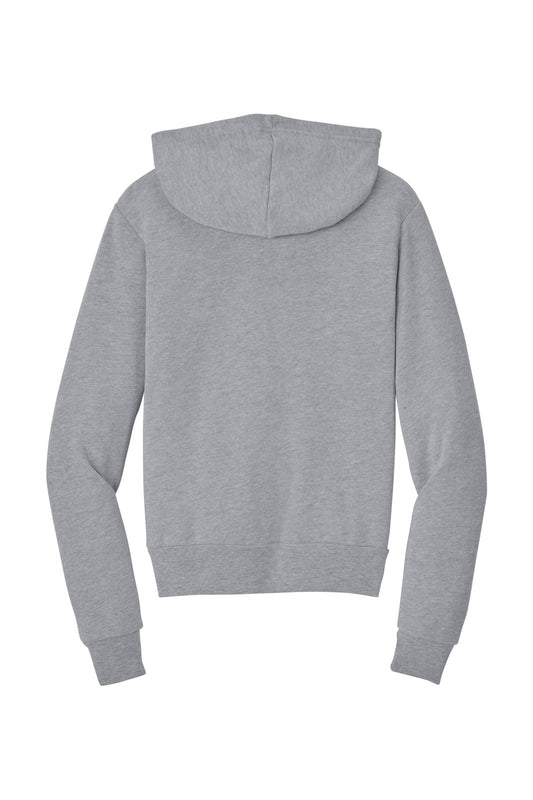 Rear View of Athletic Ht BELLA+CANVAS Youth Sponge Fleece Pullover Hoodie BC3719Y