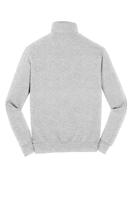 Rear View of Athletic Hthr Sport-Tek 1/4-Zip Sweatshirt. ST253