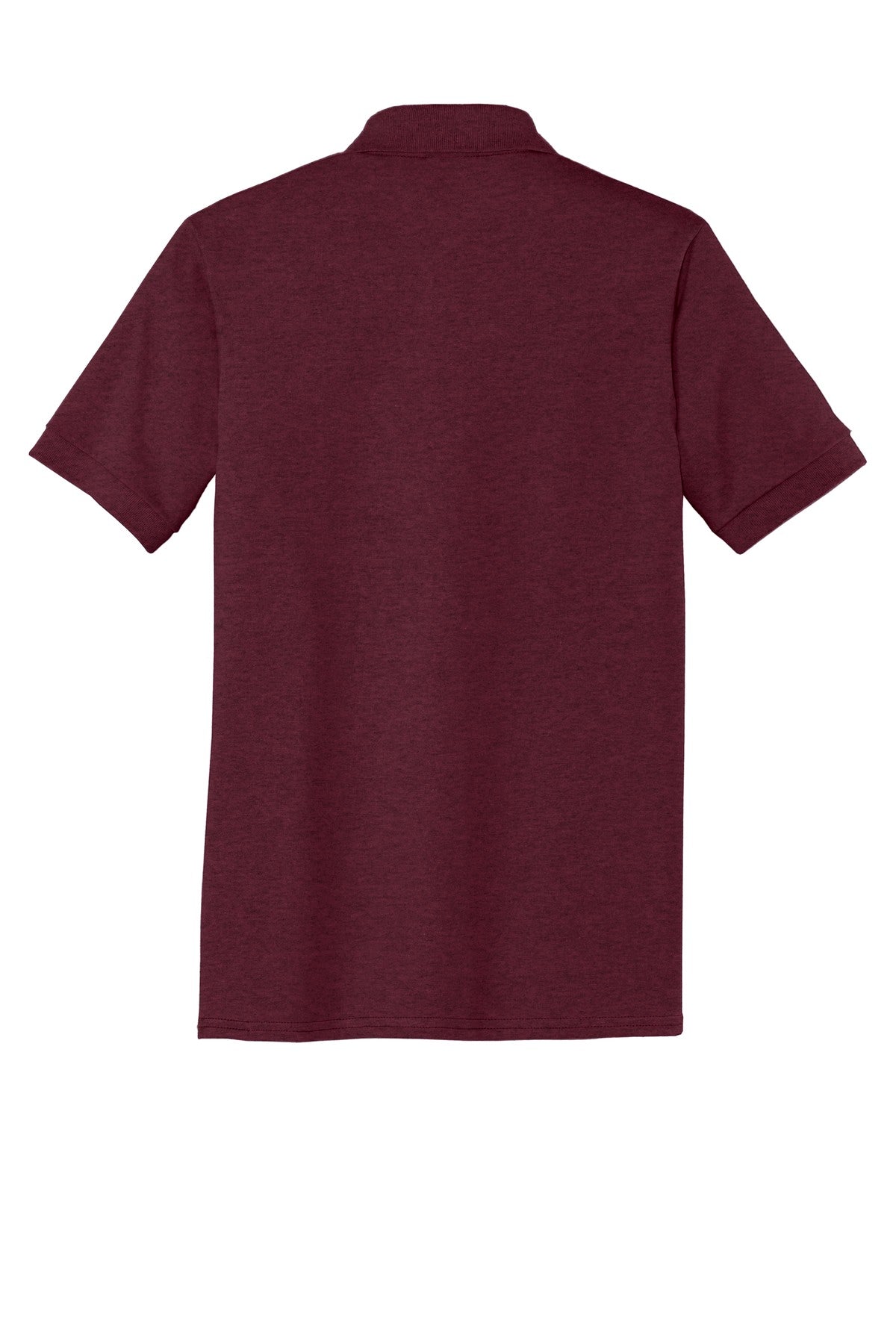 Rear View of Athletic Marn Port & Company Tall Core Blend Jersey Knit Polo. KP55T