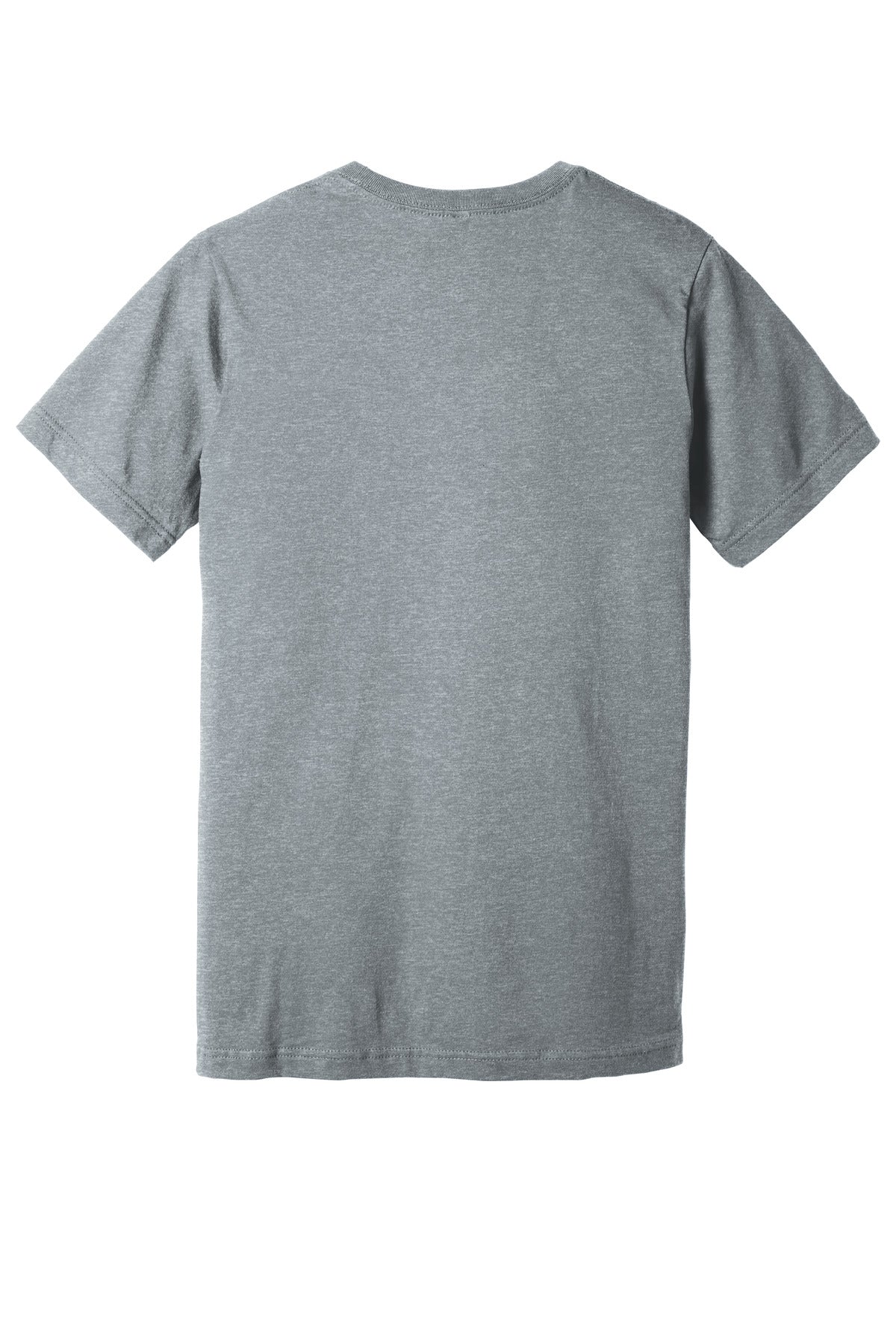 Rear View of AthlHthr BELLA+CANVAS Unisex Heather CVC V-Neck Tee BC3005CVC