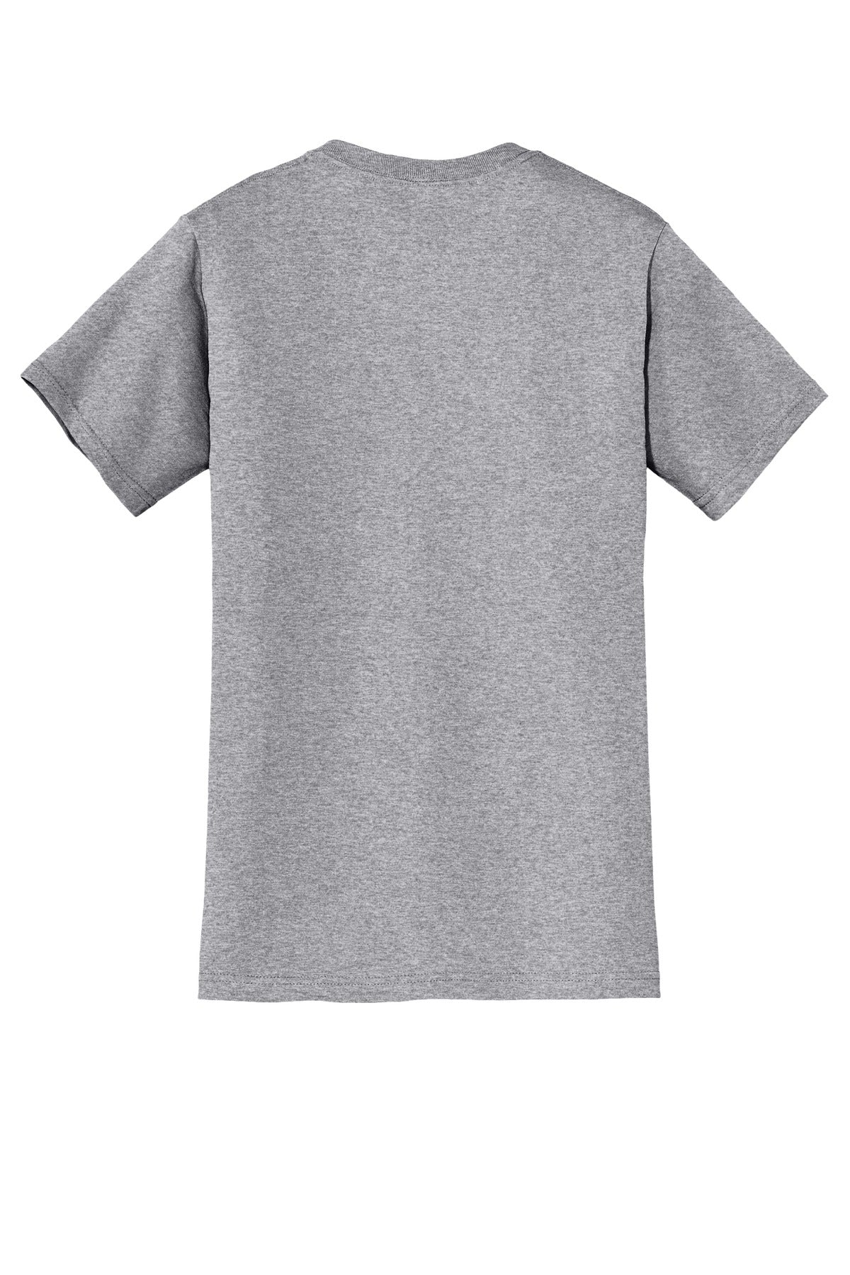 Rear View of AthlHthr Jerzees - Dri-Power 50/50 Cotton/Poly Pocket T-Shirt. 29MP