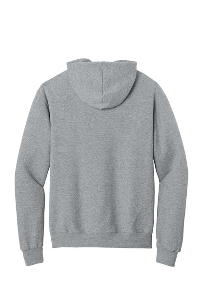 Rear View of AthlHthr Jerzees - NuBlend Full-Zip Hooded Sweatshirt. 993M