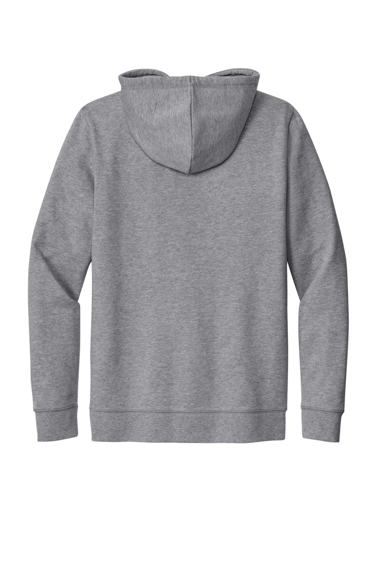 Rear View of AthlHthr New Era Comeback Fleece Pullover Hoodie NEA550