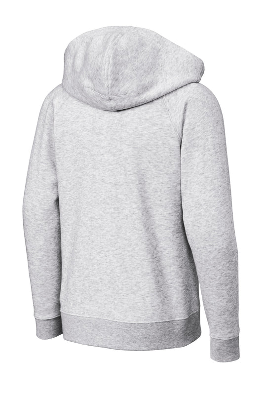 Rear View of AthlHthr Sport-Tek Youth Drive Fleece Pullover Hoodie YSTF200