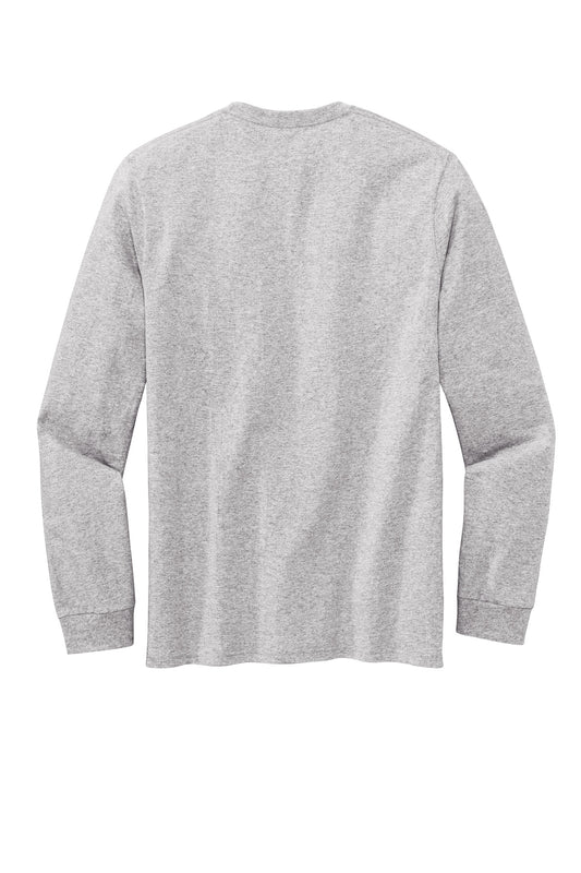 Rear View of AthlHthr Volunteer Knitwear All-American Long Sleeve Tee VL100LS
