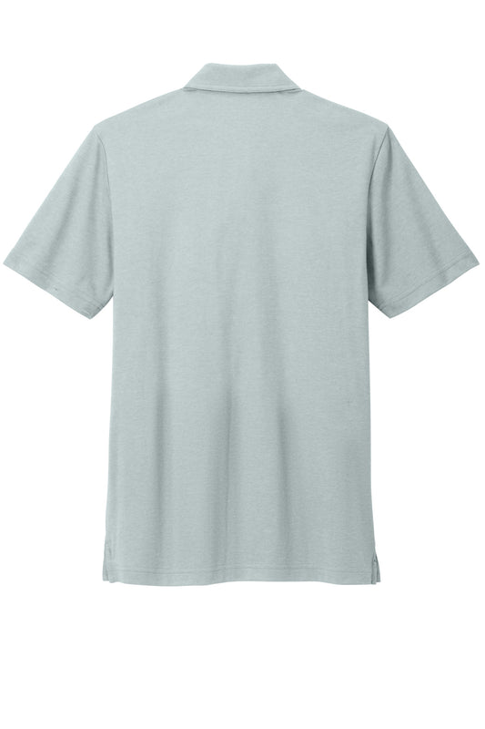 Rear View of BalsmGrnHt TravisMathew Sunsetters Pocket Polo TM1MZ344