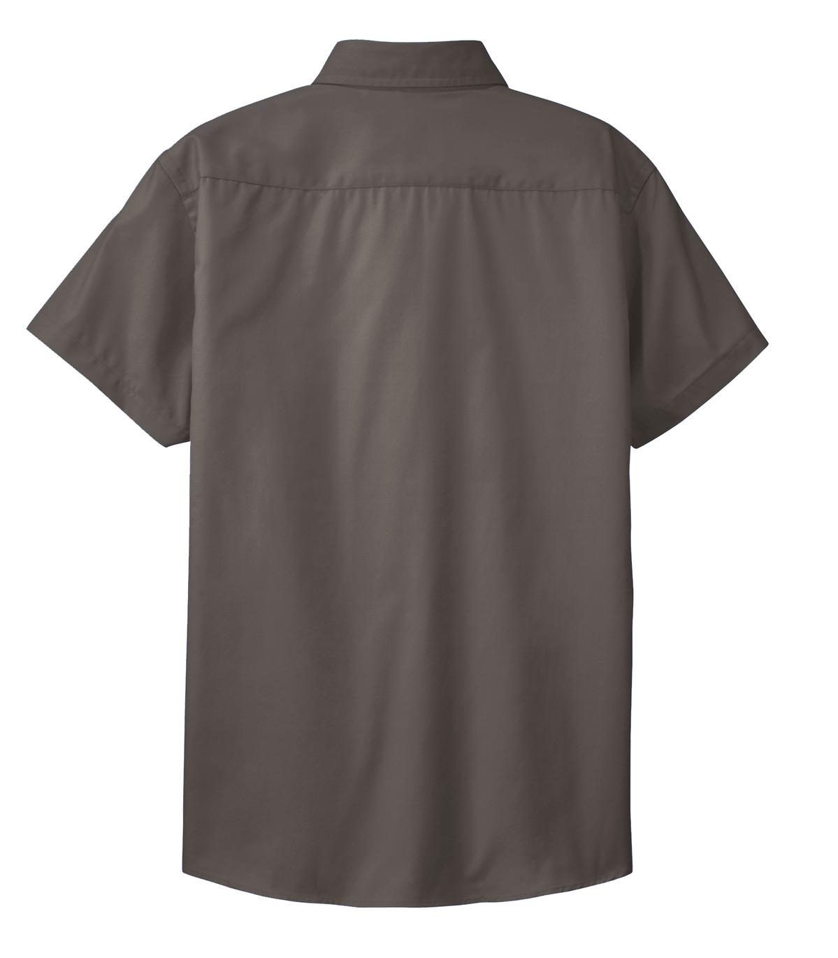 Rear View of Bark Port Authority Women's Short Sleeve Easy Care Shirt. L508