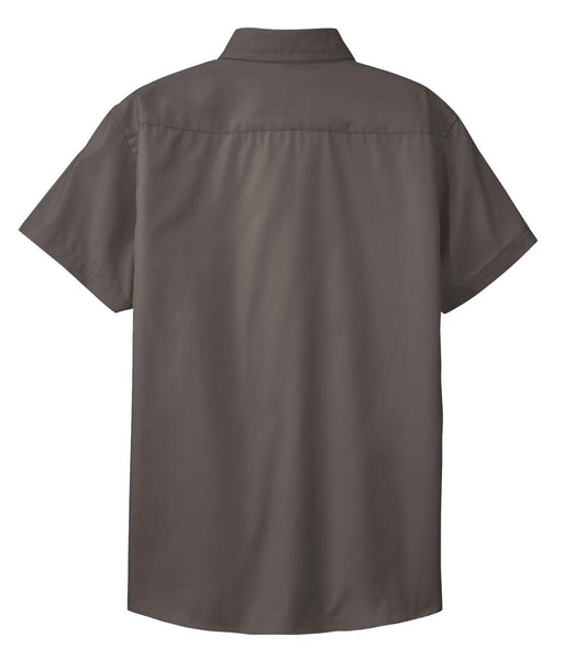 Rear View of Bark Port Authority Women's Short Sleeve Easy Care Shirt. L508