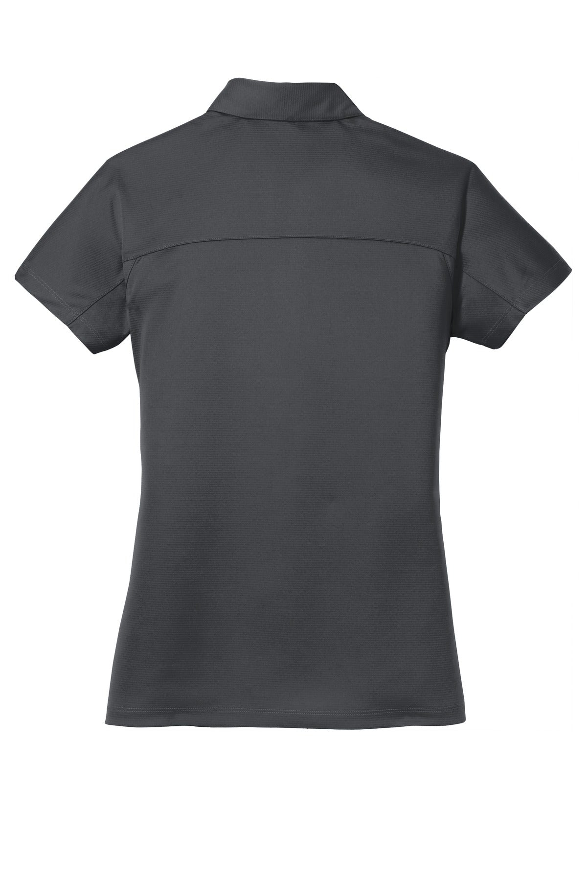Rear View of Battleship Gry Port Authority Women's Crossover Raglan Polo. L575