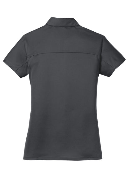 Rear View of Battleship Gry Port Authority Women's Crossover Raglan Polo. L575