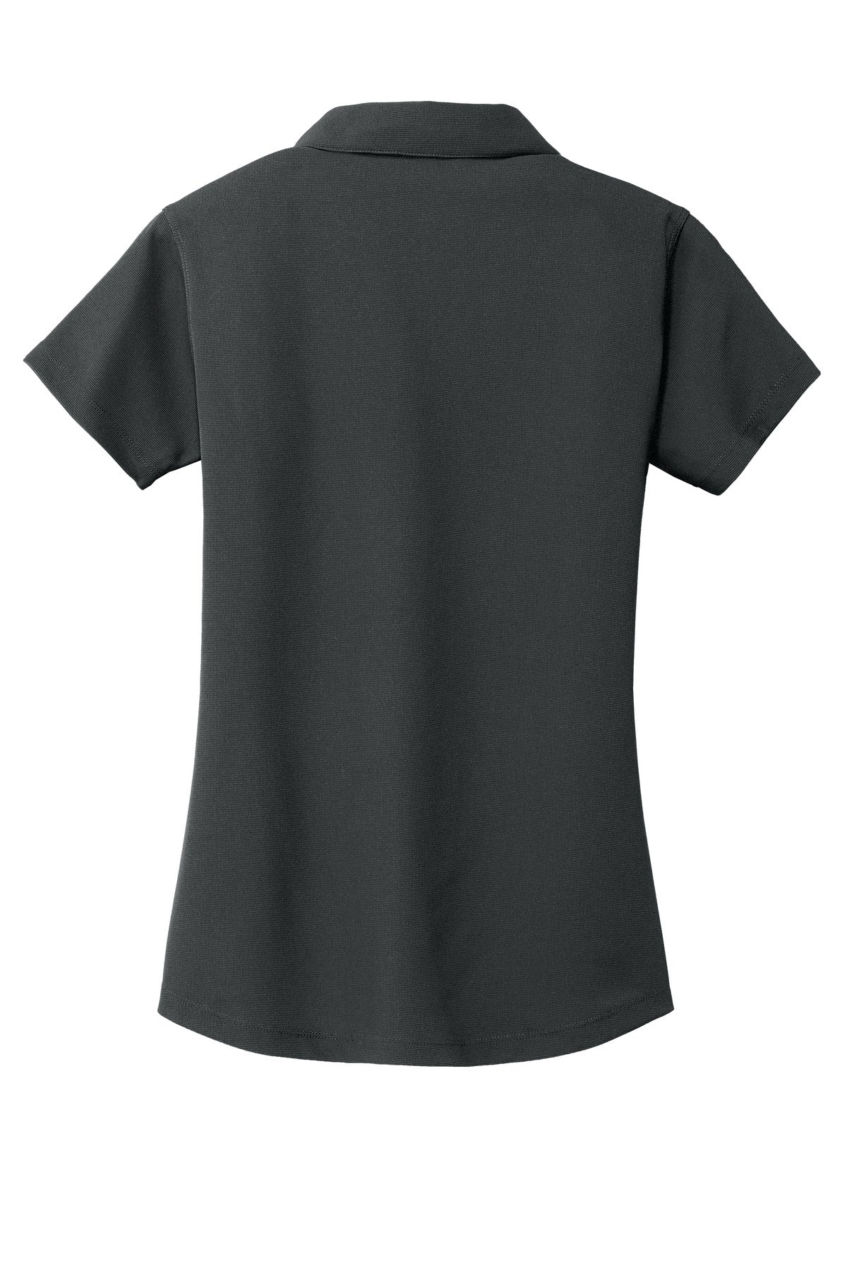 Rear View of Battleship Gry Port Authority Women's Dry Zone Grid Polo. L572