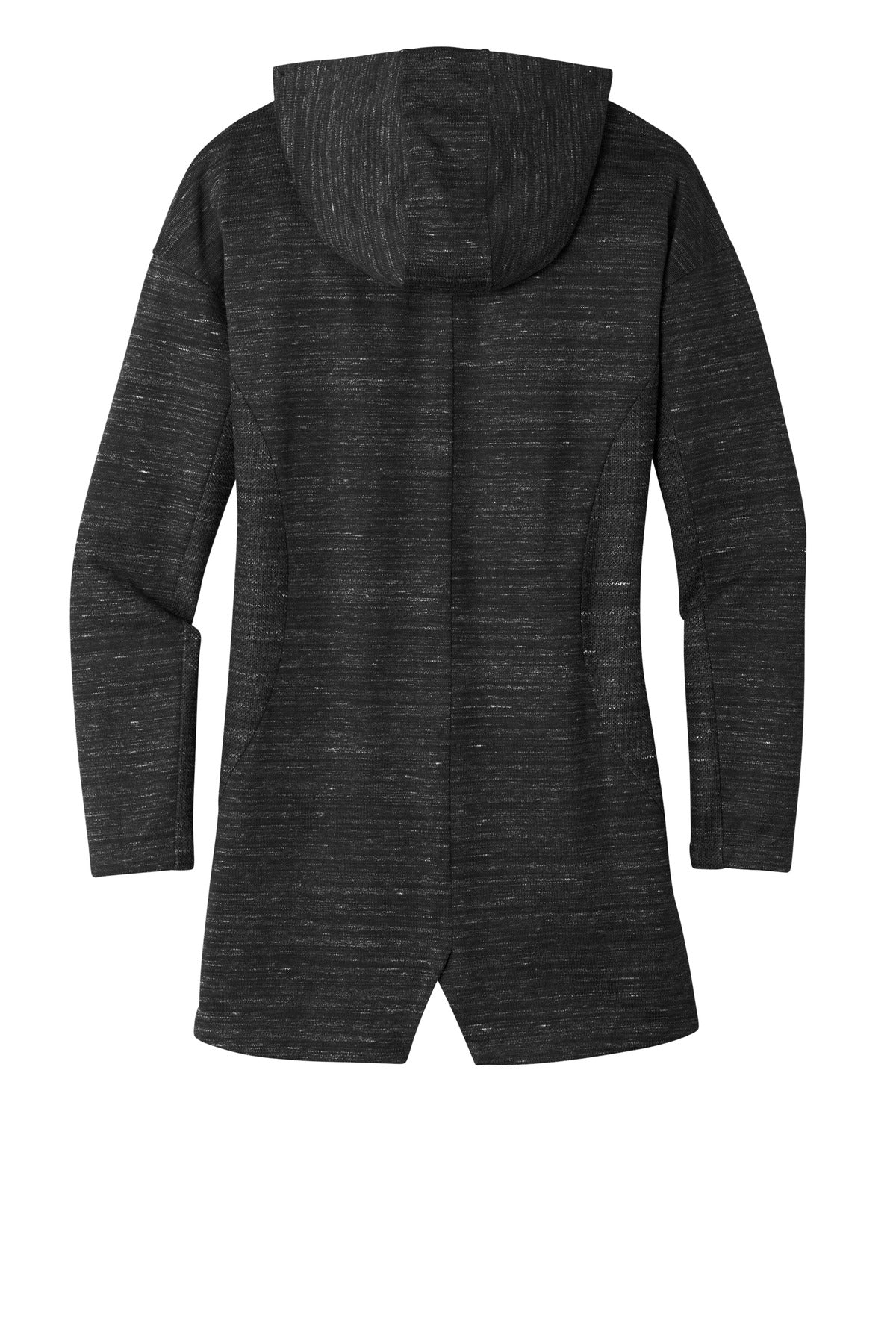Rear View of BktpHthr OGIO Women's Flux Full-Zip Hoodie LOG823