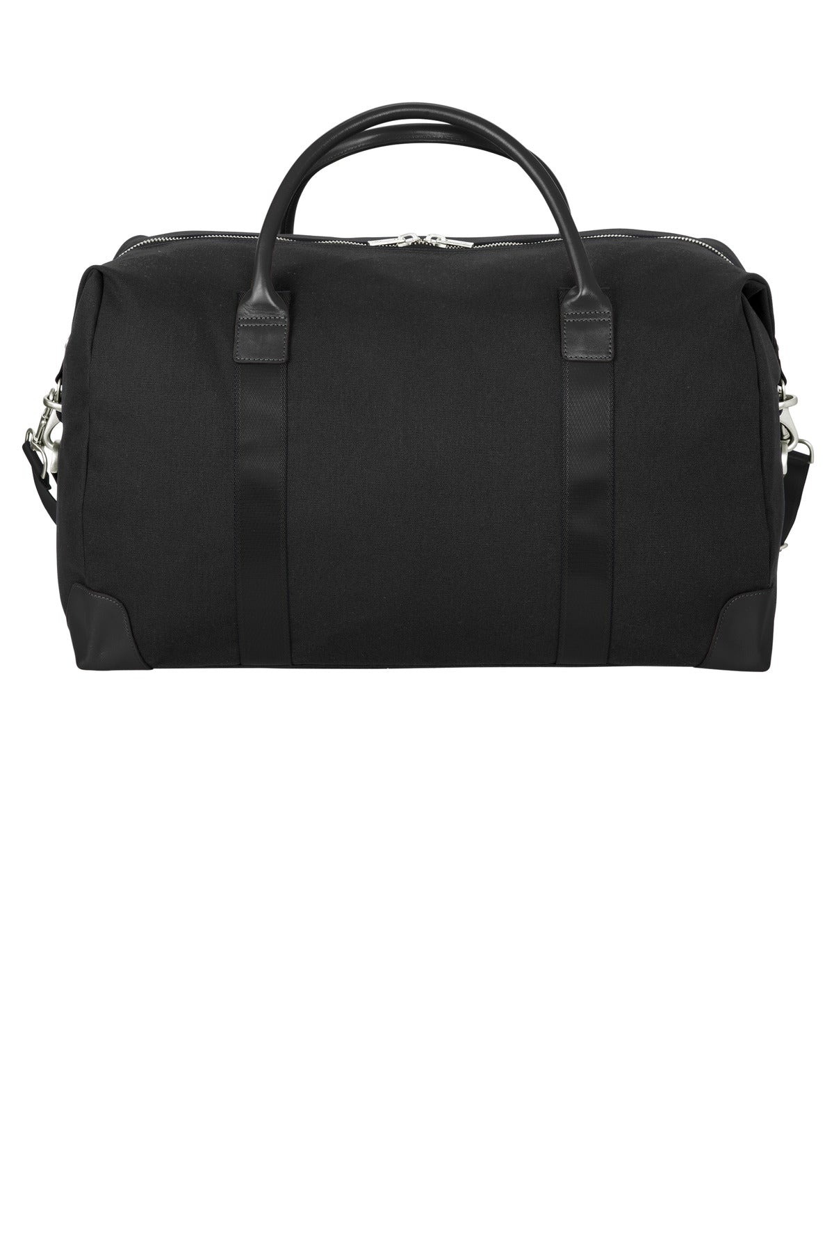 Rear View of Black Brooks Brothers Wells Duffel BB18880