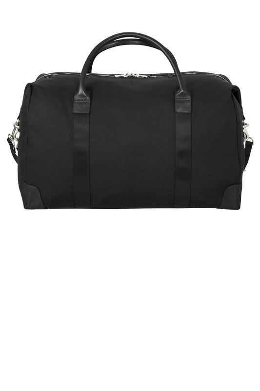 Rear View of Black Brooks Brothers Wells Duffel BB18880
