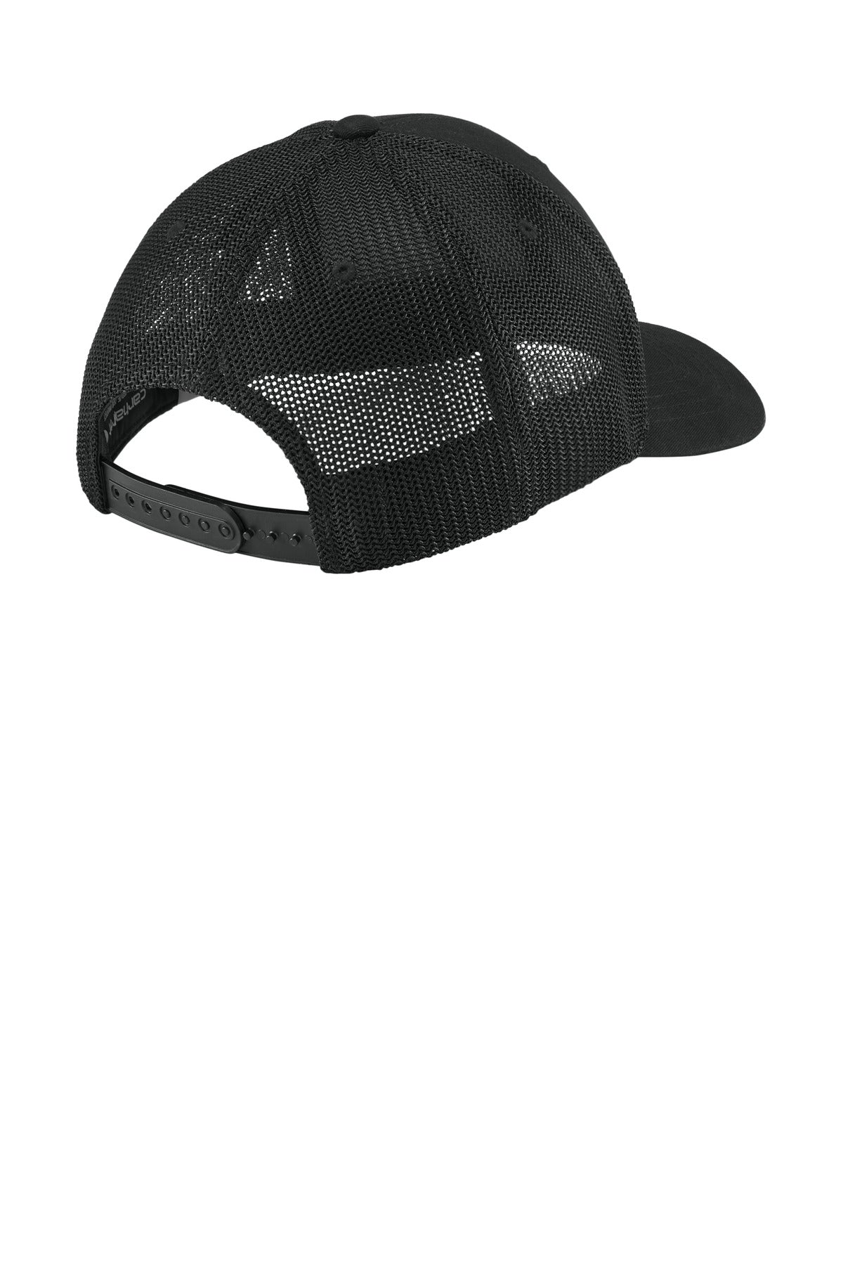 Rear View of Black Carhartt Flexfit 110 Mesh Back Cap CT106577