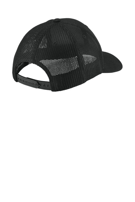 Rear View of Black Carhartt Flexfit 110 Mesh Back Cap CT106577