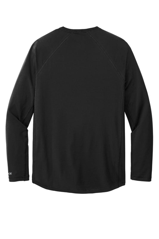 Rear View of Black Carhartt Force Long Sleeve Pocket T-Shirt CT106656