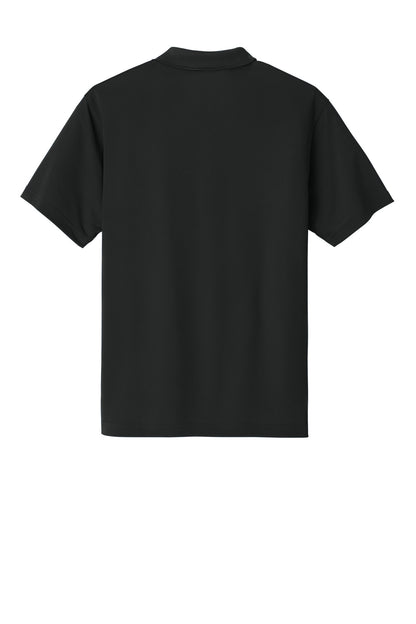 Rear View of Black Carhartt Force Snag-Resistant Pocket Polo CT106880
