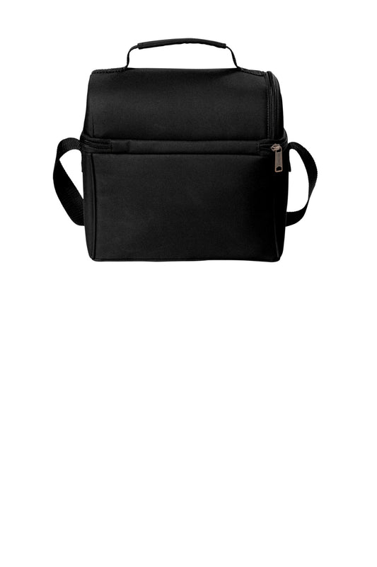 Rear View of Black Carhartt Lunch 6-Can Cooler. CT89251601