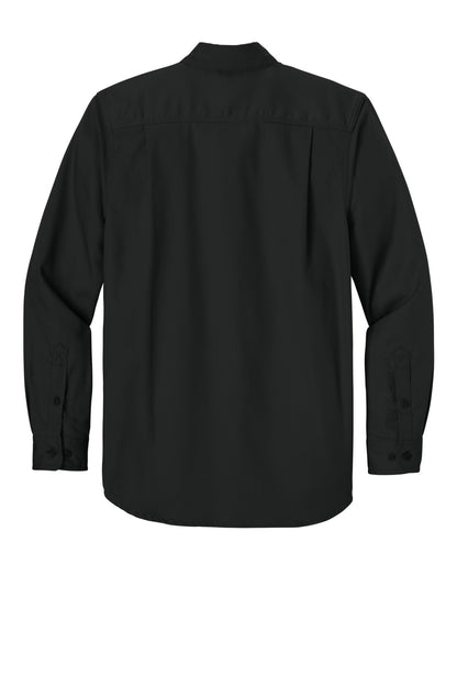 Rear View of Black Carhartt Rugged Professional Series Long Sleeve Shirt CT106689