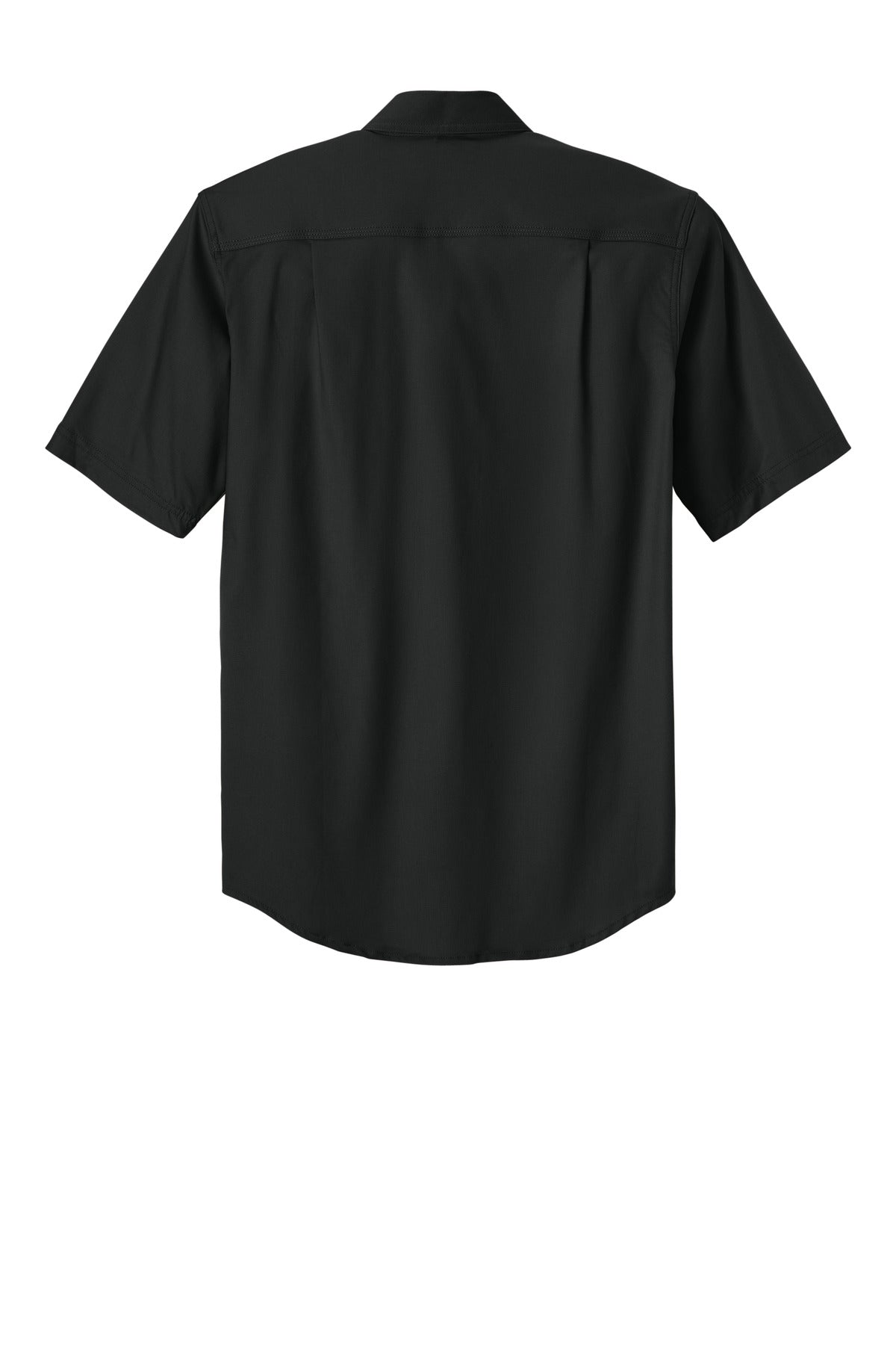 Rear View of Black Carhartt Rugged Professional Series Short Sleeve Shirt CT106688