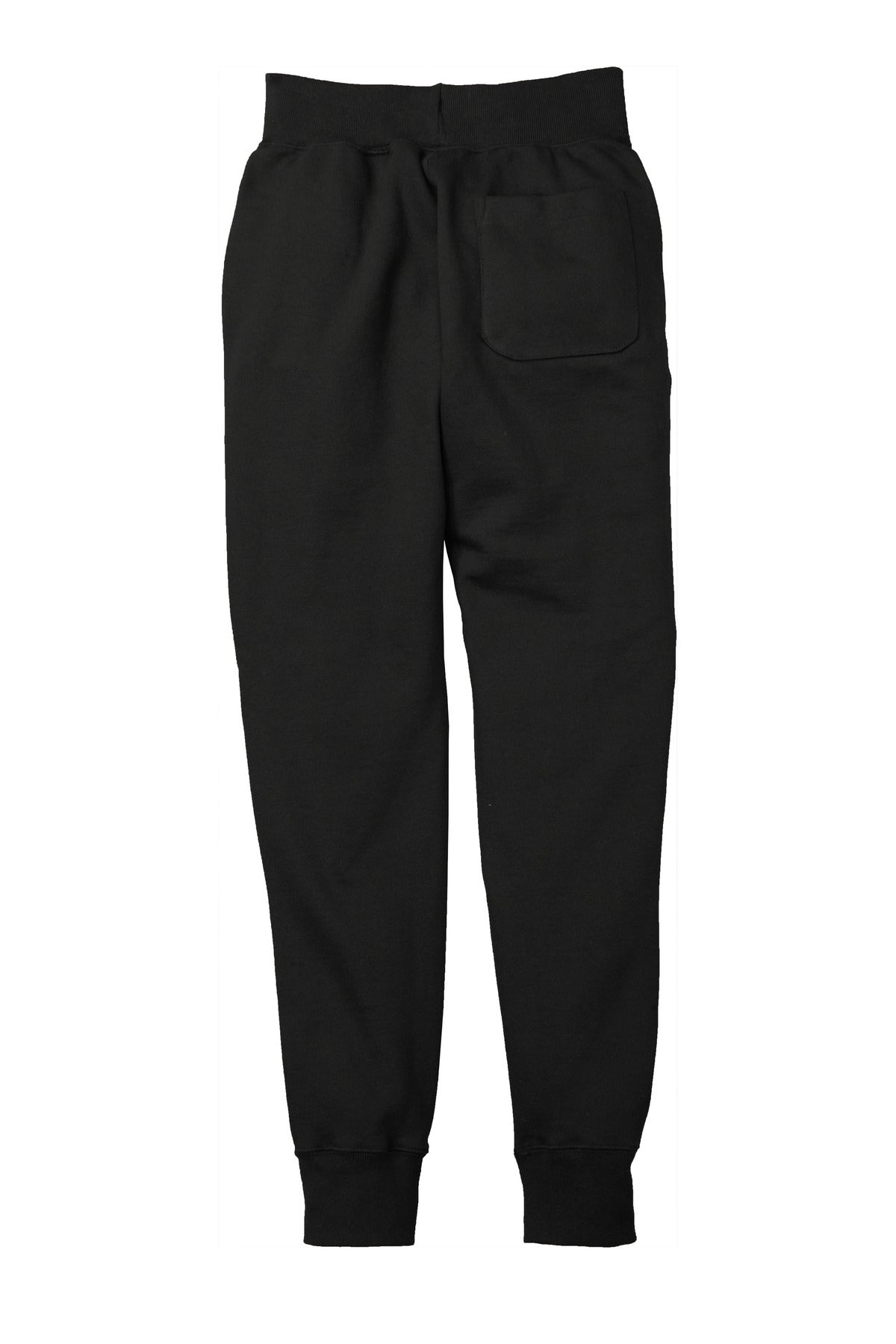 Rear View of Black Champion Reverse Weave Jogger RW25