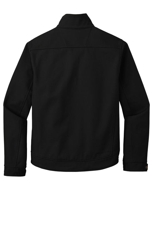 Rear View of Black CornerStone Duck Bonded Soft Shell Jacket CSJ60