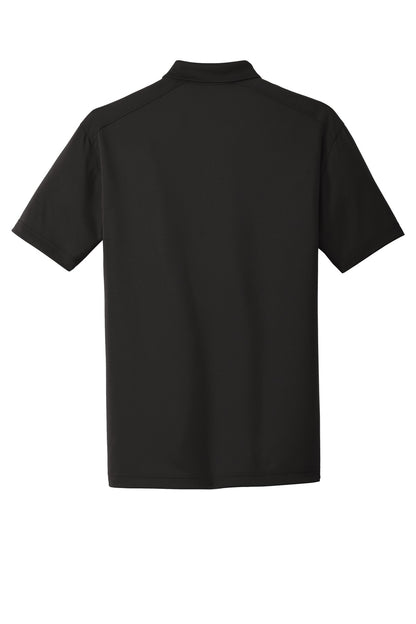 Rear View of Black CornerStone Select Lightweight Snag-Proof Polo. CS418