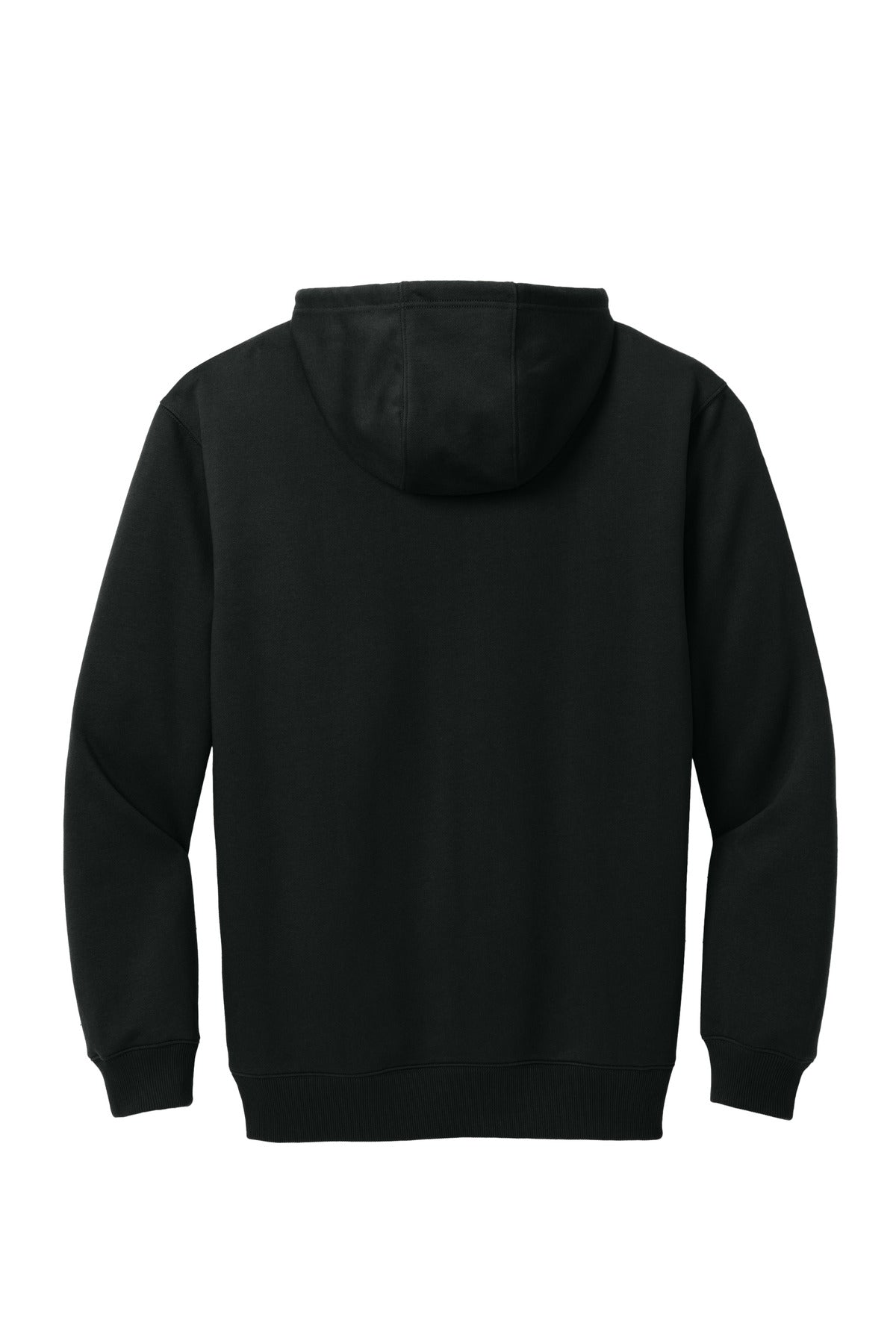 Rear View of Black CornerStone Tough Fleece Pullover Hoodie CSF630