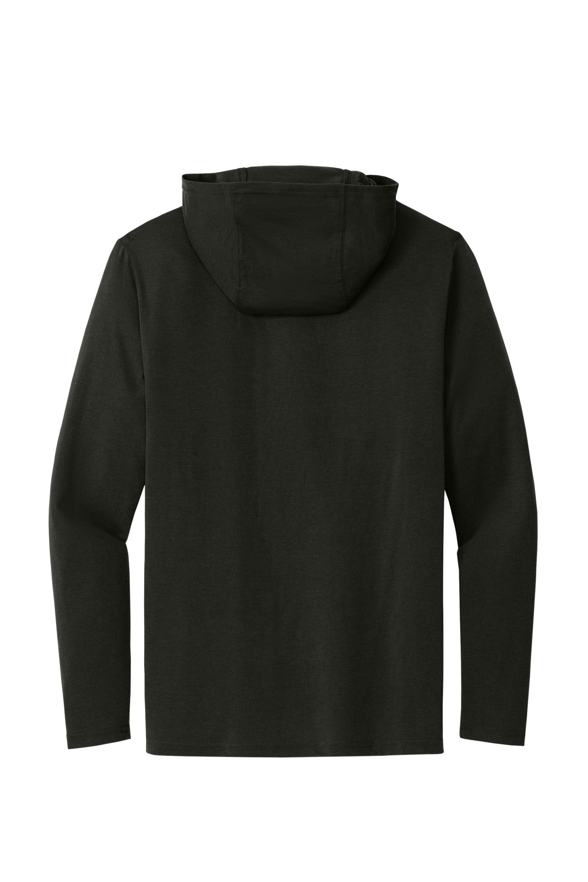 Rear View of Black District Perfect Tri Long Sleeve Hoodie. DM139