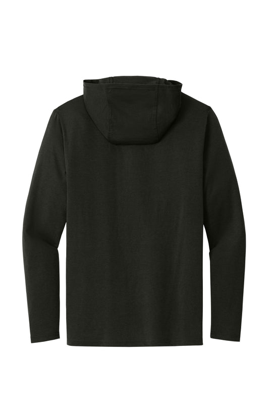 Rear View of Black District Perfect Tri Long Sleeve Hoodie. DM139