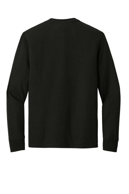 Rear View of Black District Perfect Tri Long Sleeve Tee . DM132