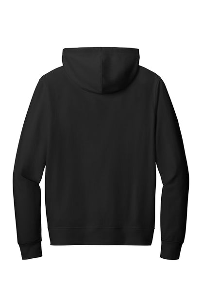 Rear View of Black District Re-Fleece Full-Zip Hoodie DT8102
