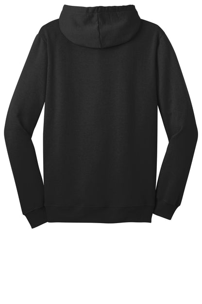 Rear View of Black District The Concert Fleece Full-Zip Hoodie. DT800