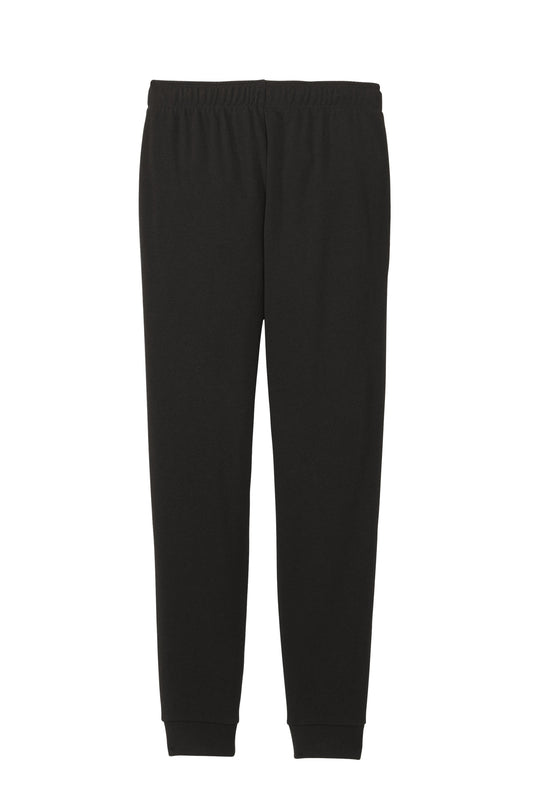Rear View of Black District Women's Perfect Tri Fleece Jogger DT1310