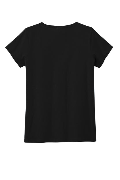 Rear View of Black District Women's The Concert Tee V-Neck DT5002